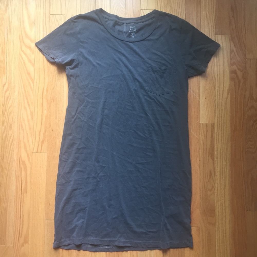 J Crew Gray T-shirt Dress